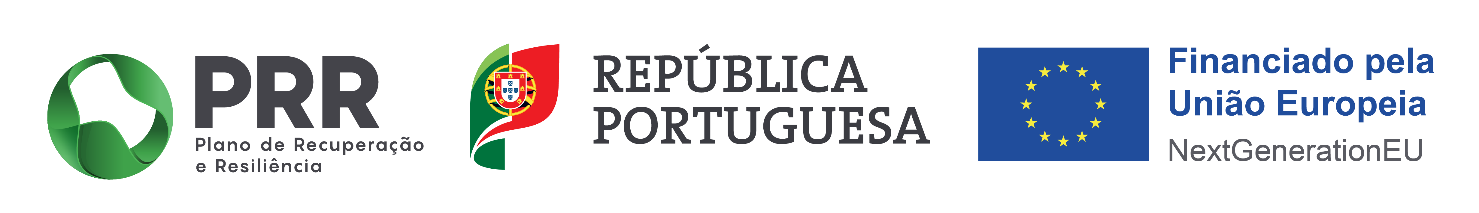 PRR, Republica Portuguesa, and Funded by the European Union NextGenerationEU logos